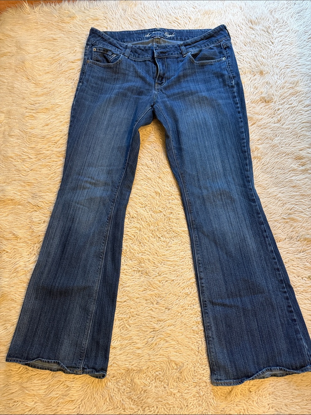 American Eagle Outfitters Dark Blue Flare ARTIST Jeans